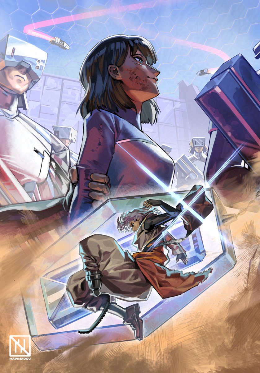 One more fanart tribute to my friend for his thesis animation project about solarpunk!