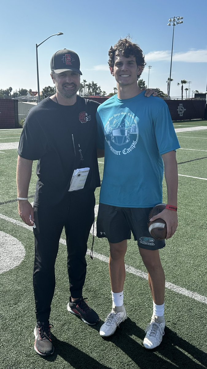 Reed Price (@reedprice81) on Twitter photo After an amazing camp and a conversation with <a href="/CoachZacBarton/">Zac Barton</a> I’m so blessed to receive my first offer to continue my football career at <a href="/AztecFB/">San Diego State Football</a>
<a href="/HighlandHawksFB/">Highland Hawks Football</a> <a href="/steverausch17/">Rausch Kicking</a> <a href="/brian_mcnamara9/">Brian McNamara</a> After an amazing camp and a conversation with <a href="/CoachZacBarton/">Zac Barton</a> I’m so blessed to receive my first offer to continue my football career at <a href="/AztecFB/">San Diego State Football</a>
<a href="/HighlandHawksFB/">Highland Hawks Football</a> <a href="/steverausch17/">Rausch Kicking</a> <a href="/brian_mcnamara9/">Brian McNamara</a>