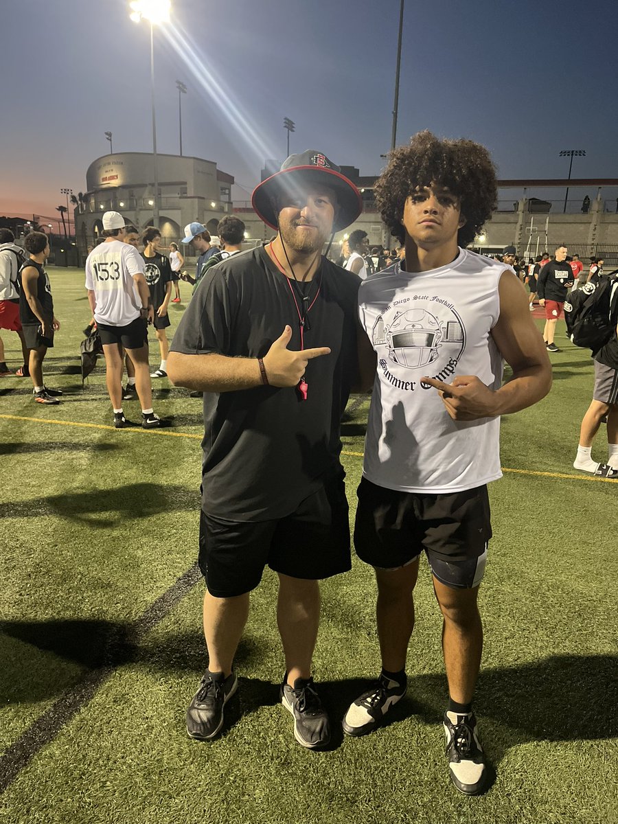Justin Laisiasa Turner (@justin_l_turner) on Twitter photo Had an amazing camp at SDSU, thank you to all the coaches that came out!!
Special thanks to <a href="/RobAurich/">Coach Aurich</a> for helping in 1 on 1s!!!
<a href="/BrandonHuffman/">Brandon Huffman</a> <a href="/247Sports/">247Sports</a> <a href="/Scout_ScottC/">College Scout</a> <a href="/CoachCollins46/">Stacy Collins</a> <a href="/Coach_JBruce/">Jeremy Bruce</a> <a href="/CoachZacBarton/">Zac Barton</a> <a href="/CoachANelson04/">Coach Austin Nelson</a> <a href="/CoachDuFrane/">Mike DuFrane</a> <a href="/Coach_SD/">Spencer Danielson</a> Had an amazing camp at SDSU, thank you to all the coaches that came out!!
Special thanks to <a href="/RobAurich/">Coach Aurich</a> for helping in 1 on 1s!!!
<a href="/BrandonHuffman/">Brandon Huffman</a> <a href="/247Sports/">247Sports</a> <a href="/Scout_ScottC/">College Scout</a> <a href="/CoachCollins46/">Stacy Collins</a> <a href="/Coach_JBruce/">Jeremy Bruce</a> <a href="/CoachZacBarton/">Zac Barton</a> <a href="/CoachANelson04/">Coach Austin Nelson</a> <a href="/CoachDuFrane/">Mike DuFrane</a> <a href="/Coach_SD/">Spencer Danielson</a>