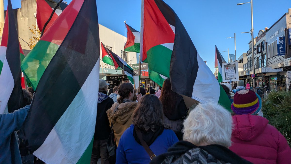 Ōtepoti march for Gaza today