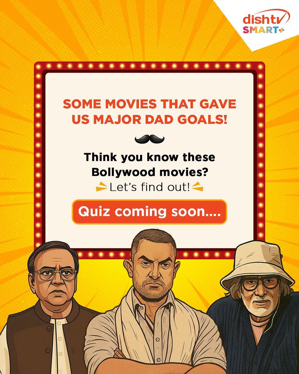 Dads in Bollywood who made us laugh, cry, and salute their swag
From discipline kings to soft-hearted superdads, these iconic characters gave us MAJOR #DadGoals

#DishTVSmartPlus #DadGoals #BollywoodDads #FathersDaySpecial #MovieQuiz #QuizComingSoon #SmartEntertainment #Bollywood