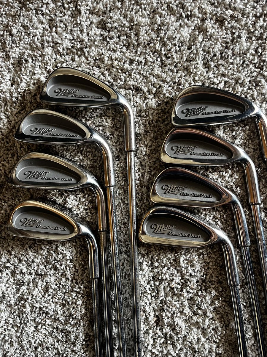Hey <a href="/MillerLite/">Miller Lite</a> these are the only irons on the internet and I need to know where these are from. PM me.