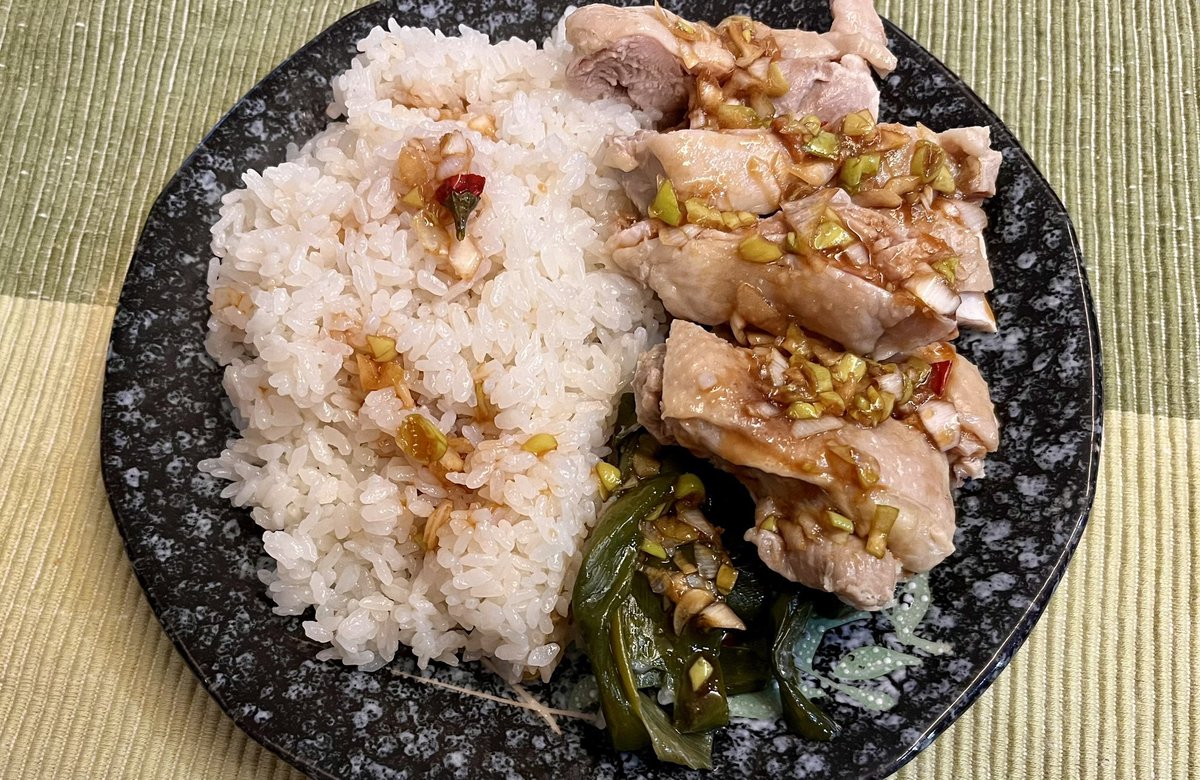 電子ジャーで作るカオマンガイは旨い。 