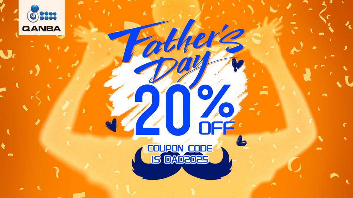 Happy Father's Day to all the gaming dads! 🎮 Treat your dad (or yourself!) to some new gear from Qanba! Get 20% off your order at qanbausa.com with code DAD2025.

*Excludes Sapphire leverless preorder. 

#FathersDay #GamingDad #Qanba