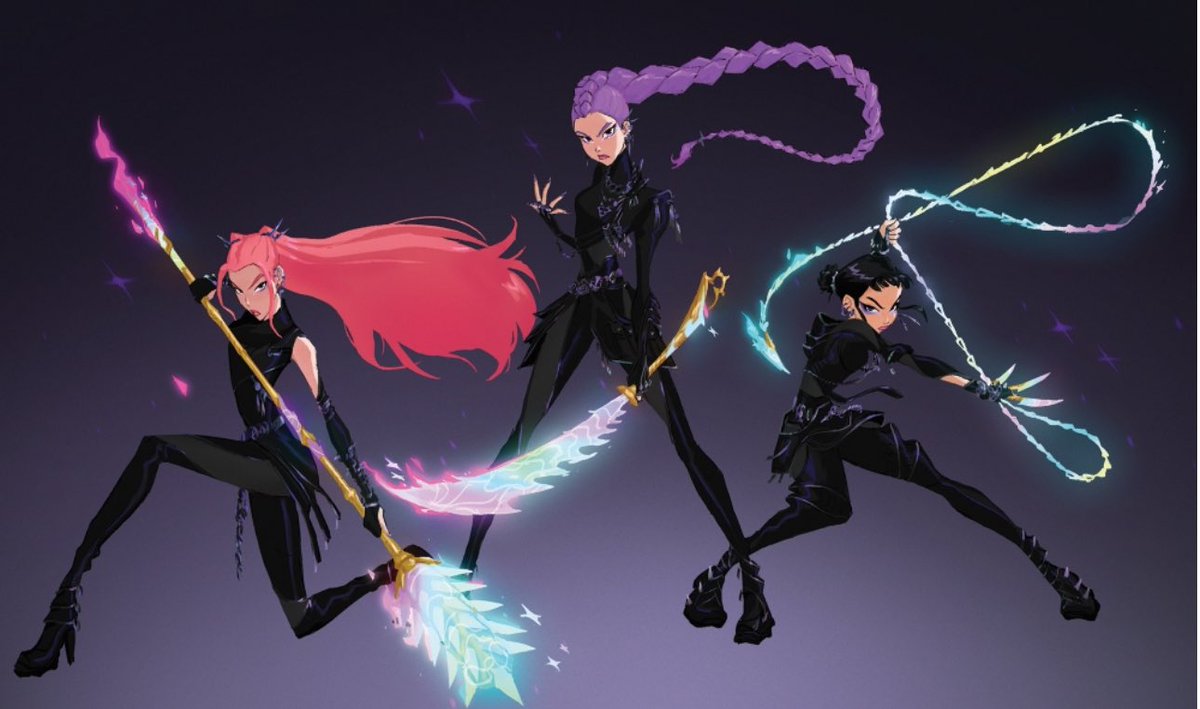 bhadream's tweet image. New kpop demon hunter concept art #KPOPDEMONHUNTERS