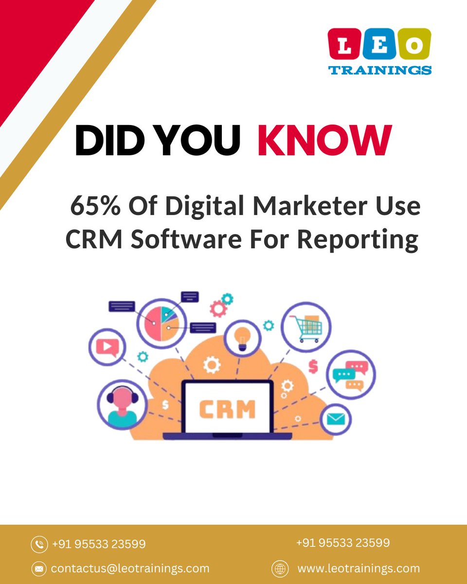leotrainings's tweet photo. 📊 DID YOU KNOW?
💡 65% of digital marketers use CRM software for reporting and campaign tracking!

📞 +91 95533 23599
🌐 https://t.co/AKNAmM1nrd
📧 contactus@leotrainings.com

#DigitalMarketingTips #CRMSoftware #MarketingTools #leotrainings https://t.co/42xmNGw1Xv