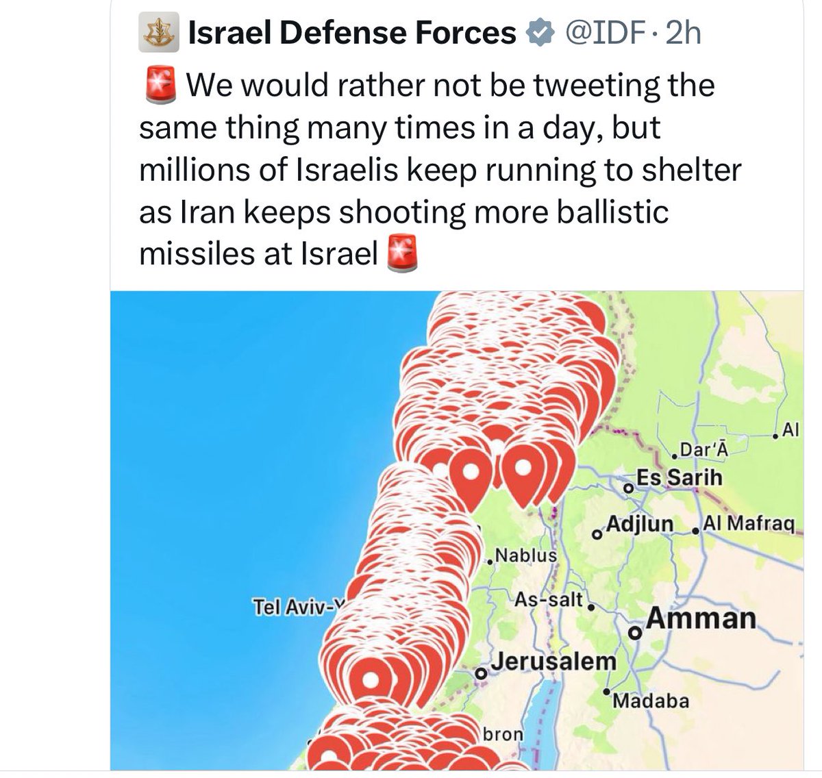 You starve babies and shoot emaciated children waiting for flour. We would rather not be tweeting that many times a day for over 600 days.