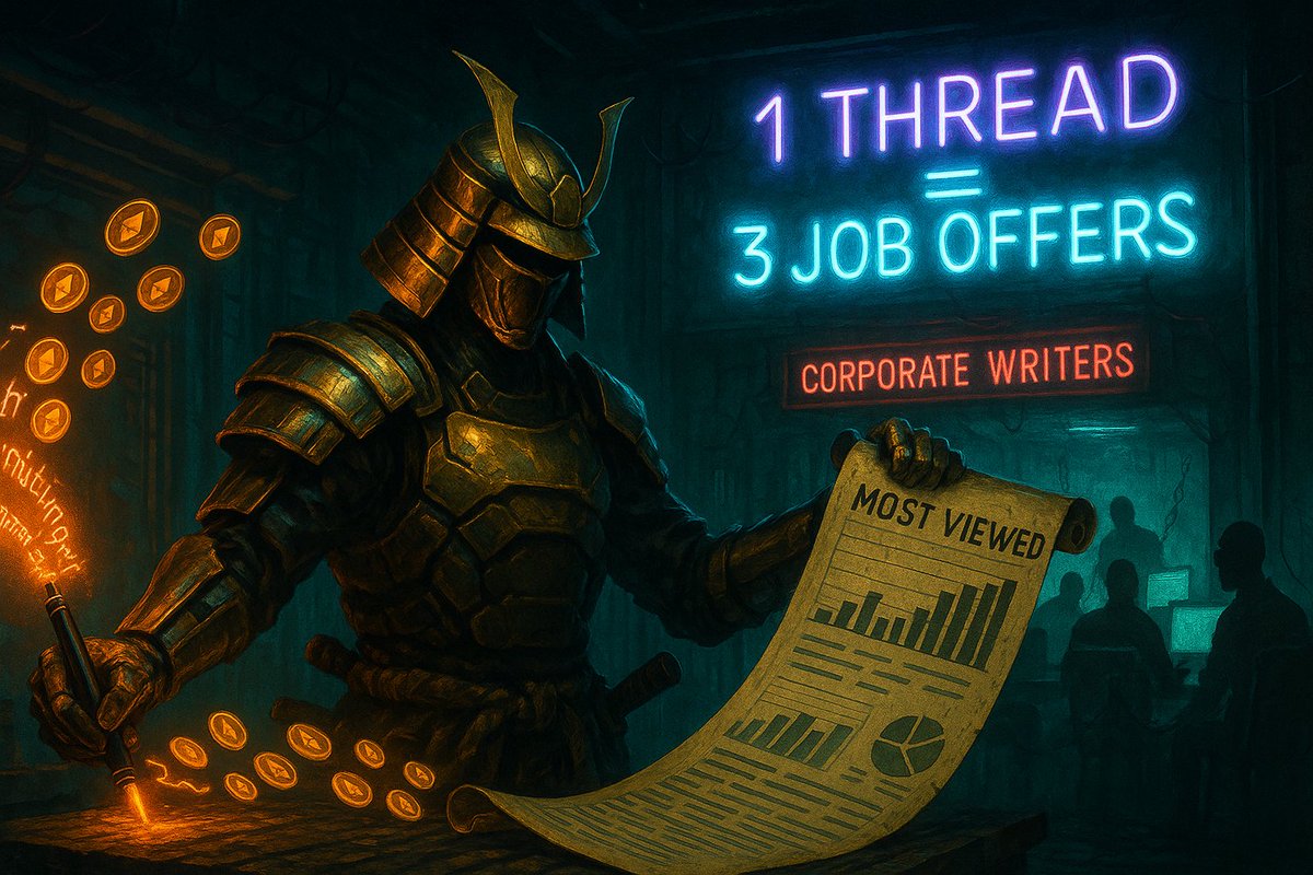 ⚔️ Day 4: How to Land a Web3 Content Creator Role (From Threads to Paychecks)

Want to get paid for tweeting?
The most powerful bizdev tool in crypto is a viral thread.

The Secret:
Your Twitter/X analytics are your salary negotiator.

No one hires based on resumes. They look at:
