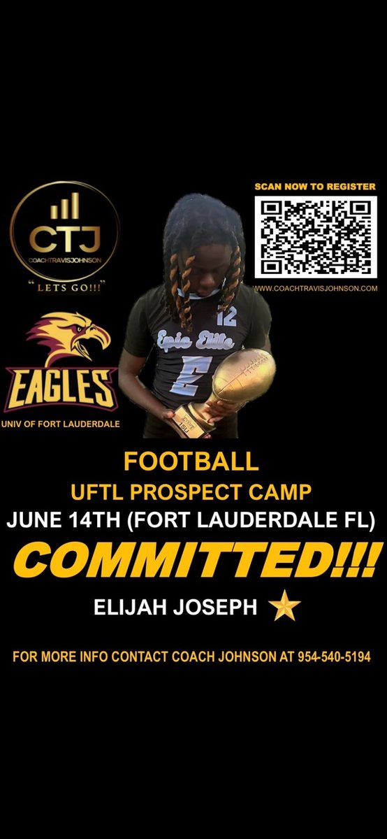 I will be attending UFTL camp this Saturday❤️💛!
<a href="/DLBII1207/">III</a> <a href="/UFTLfb/">UFTL Football 🦅🏈</a> <a href="/CoachMurray_Z6/">Jamelle Murray</a>