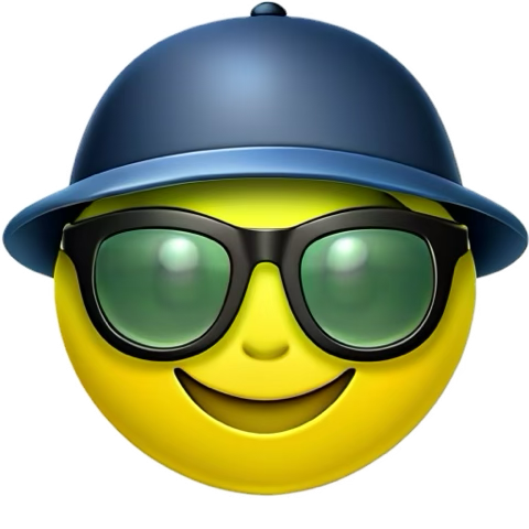 Gerica__A's tweet photo. I just be making random ass emoji with the #Genmoji  I typed “yellow Alien hat” and got this 🤣 https://t.co/kvdIEFVzzd