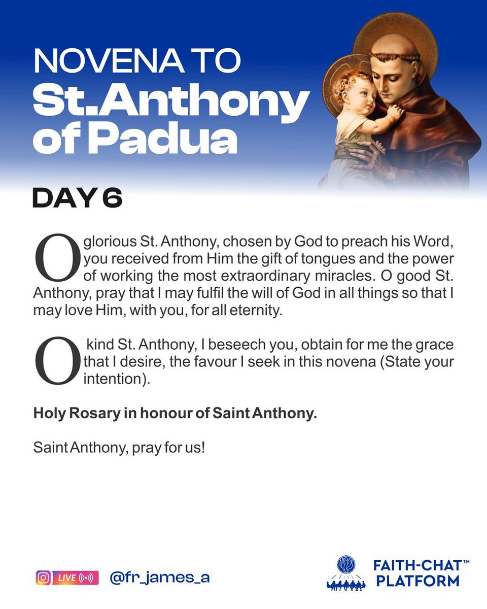 In the Name of the Father and of the Son and of the Holy Spirit. Amen

THE MEMORARE OF SAINT ANTHONY

Remember, O good Saint Anthony, wonderworker of God, that never has it been heard that anyone ever invoked your protection or sought your aid without being consoled. In this