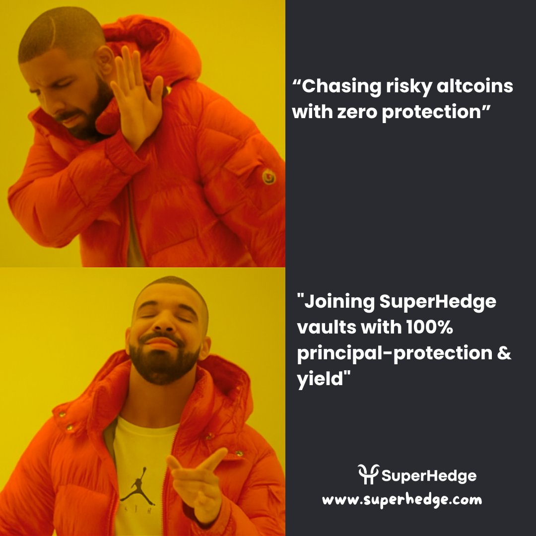 💡 Tired of chasing high-risk plays with no safety net?

✅ At SuperHedge, you get 100% principal-protection and smart yield strategies. 

Why gamble when you can grow with peace of mind?

📈 Know more: superhedge.com
#SuperHedge  #DeFi #YieldFarming #PrincipalProtected