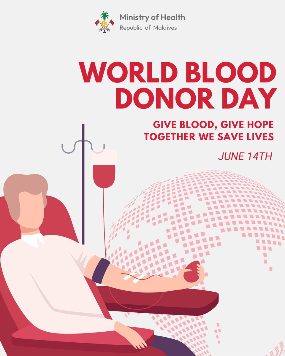 🩸World Blood Donor Day 2025
“Give blood, give hope – Together we save lives.”

Thank you to all who donate life. 

#DonateBlood 
#WorldBloodDonorDay