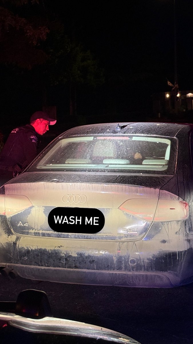 FYI: we do need to be able to read your license plate! Take a minute to brush it off! 🚓