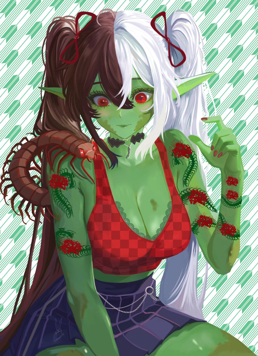 GoblinChii's tweet photo. Just having fun doing goblin things and playing in the dirt again 😈
🎨: @/aseruNJZ #gobchamp #vtuber https://t.co/ZSSPAoCuvb