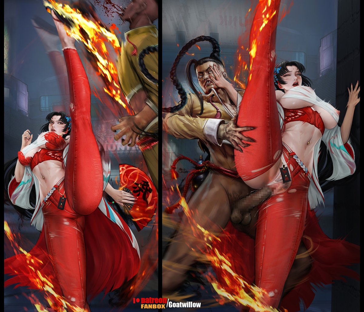 Goatwillow1's tweet photo. #Mai VSJamie #street_fighter https://t.co/Mnltbnmfx2