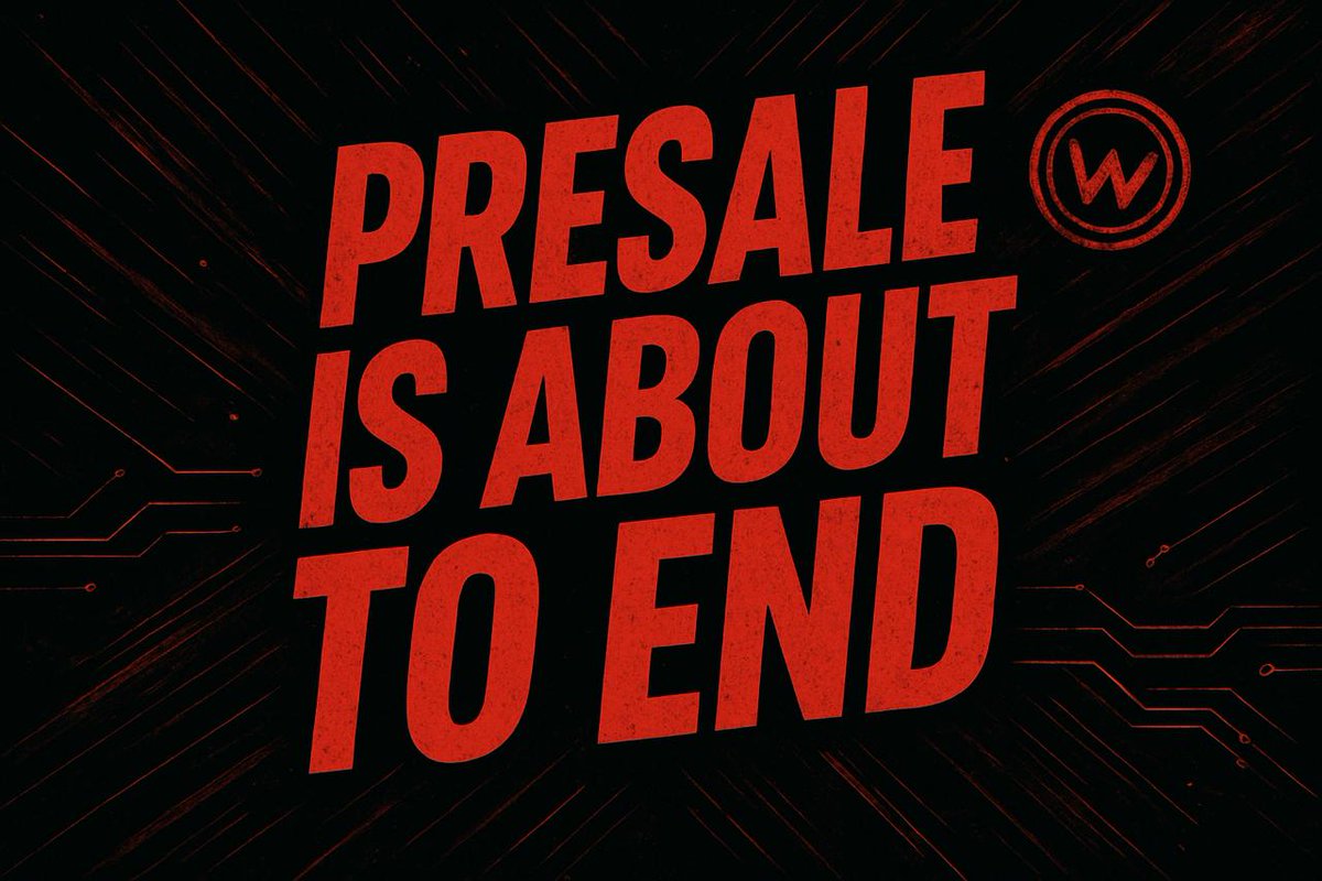 🪙 $WD presale is about to end, don’t miss it!

🎯 Token distribution overview
• Airdrop: 40%
• Presale: 10%
• Ecosystem development: 30%
• Team distribution: 20%

🔒 Latest lock-up mechanism announcement
• Team token lock-up period is 3 years, stabilizing the long-term