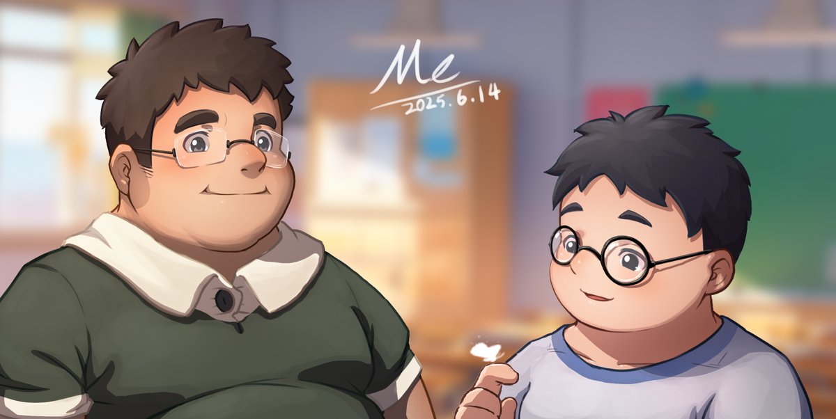 自习室飞来的小蝴蝶 | 明初 #pixiv pixiv.net/artworks/13154…