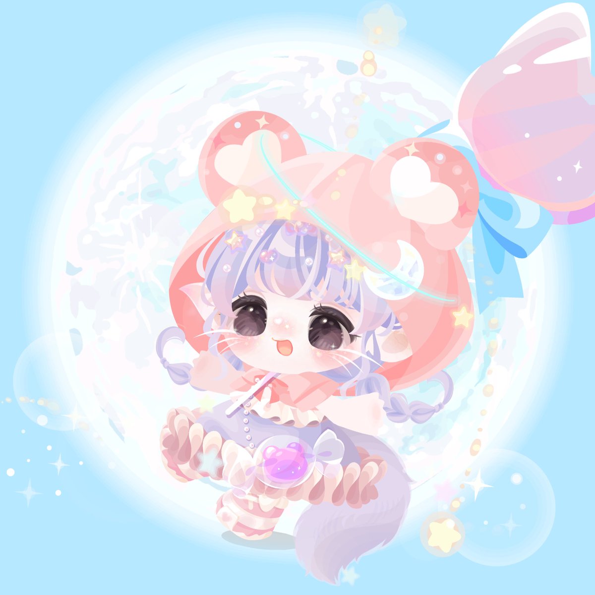 ピンキーちゃんのレインポンチョで🌟

#ポケコロ　#コアブランド　#mmou
#パレラボ