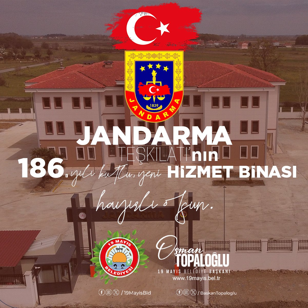 186 yıldır vatanın huzuru, milletin güvenliği için gece gündüz demeden görev yapan Jandarma Teşkilatımızın kuruluş yıl dönümünü kutluyorum.  

Görevi esnasında Şehit olan tüm kahramanlarımızı rahmetle, gazilerimizi saygıyla anıyorum.