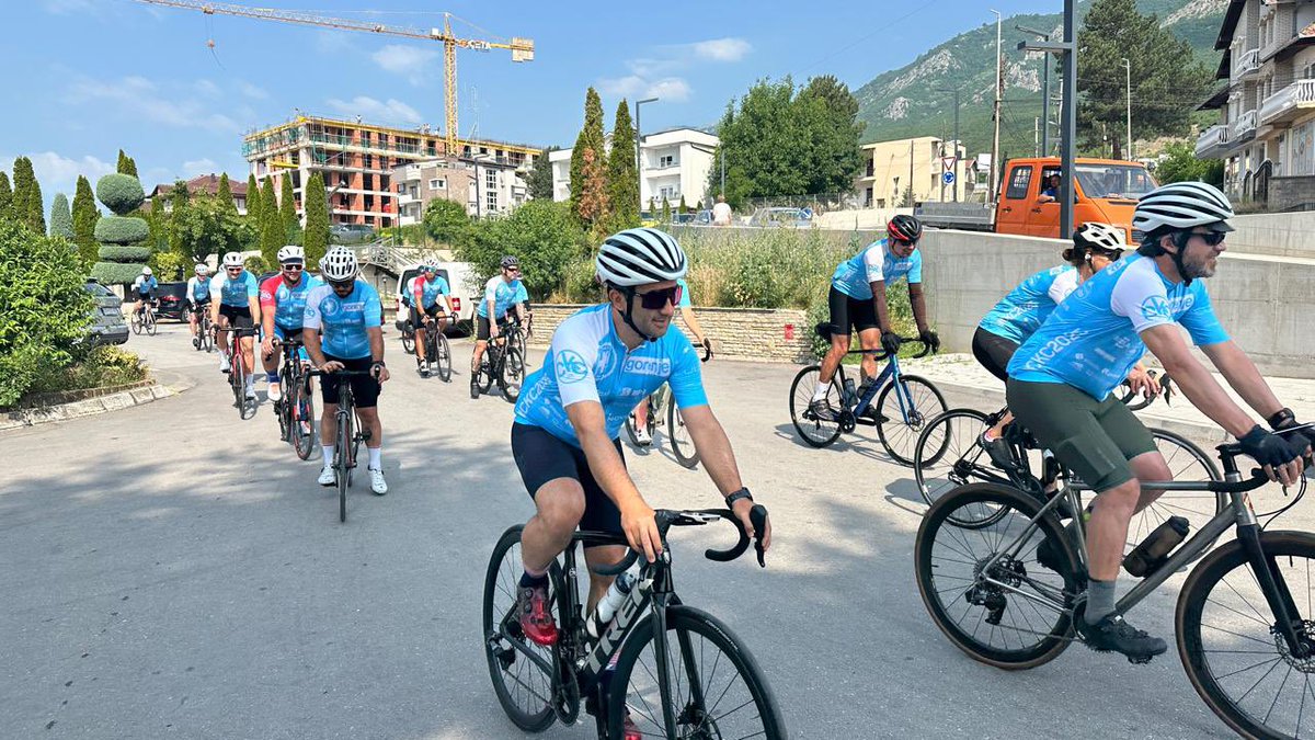 On 2️⃣ of 🚲 Cycle Kosovo for Children our cyclists rode 112 Km until Sharri/Dragaš!

💓There you go!