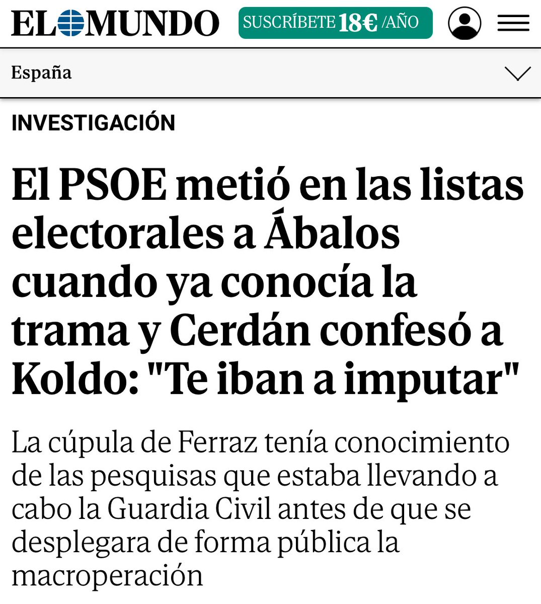 Ya sabemos por qué el PSOE ha querido acabar con la independencia del Constitucional, la Fiscalía, la CNMC, el CIS, el Banco de España y el CGPJ entre otros: para implantar una pseudo-dictadura que tapara sus delitos y así acabar con el Estado de Derecho.

Este ha sido el PSOE