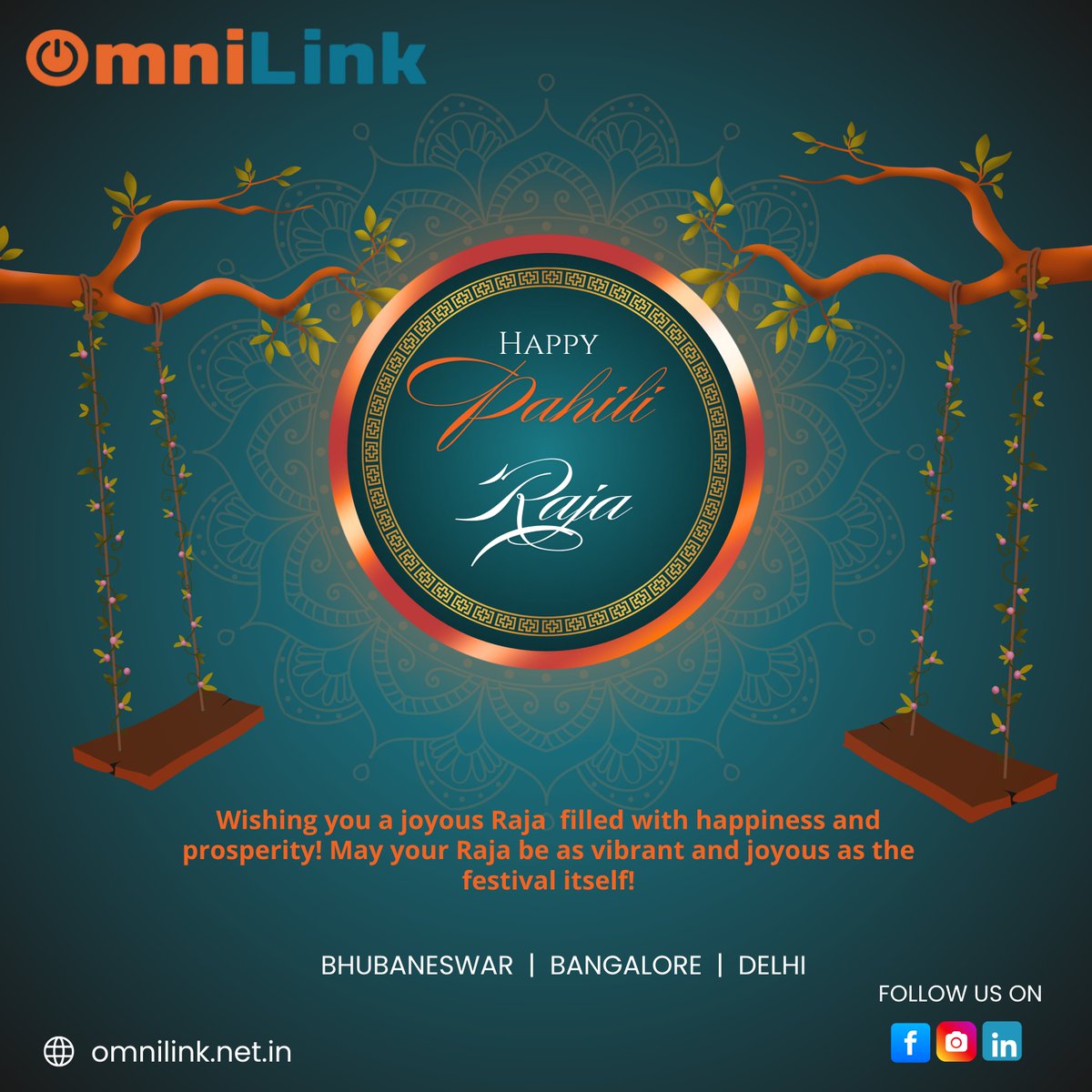 🌸 Happy Pahili Raja! 🌸
OmniLink celebrates the joy, strength, and tradition of womanhood.
May this Raja Parba bring new beginnings and festive cheer!
#PahiliRaja #RajaParba #OmniLink #CelebrateWomanhood #OdiaCulture #FestiveVibes