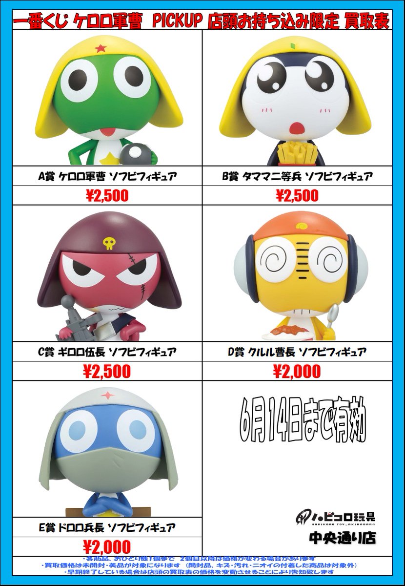 ひ*の様 一番くじ ケロロ軍曹☆ 一番くじ ケロロ軍曹｜
