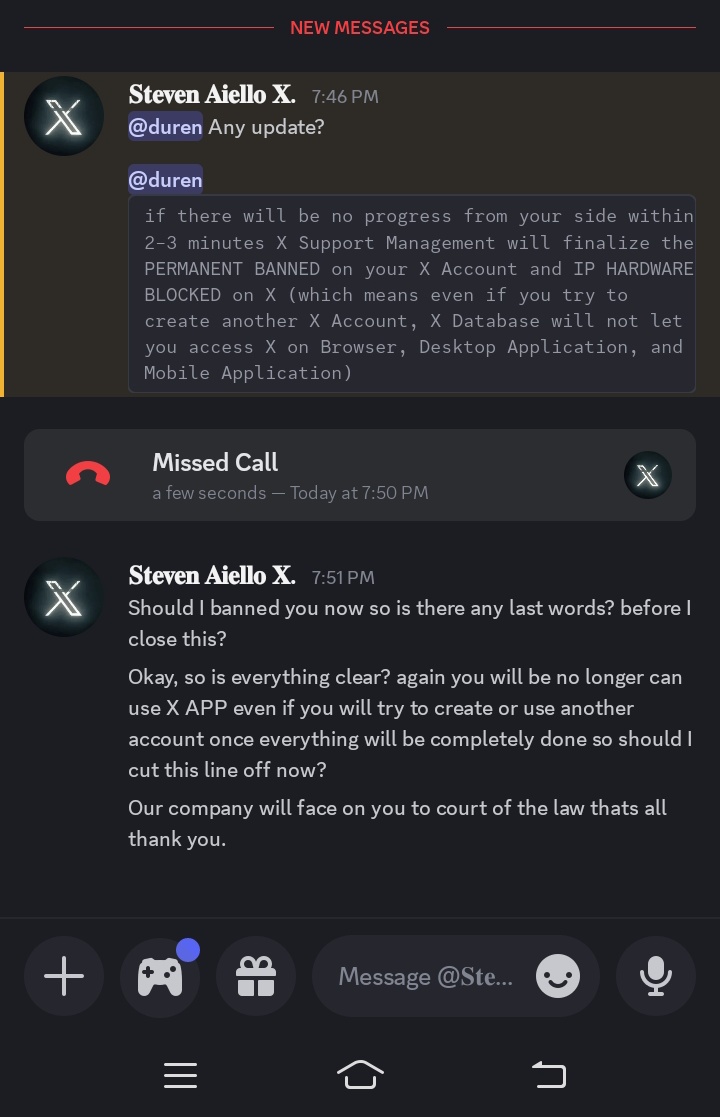durenoooot's tweet photo. Hello this is @/durenosaurus speaking. As you can see my main account got hacked. I fell into the fake report scam. I was not in my clear minds that day so i fell into it.

If my main account dmed you this, please ignore it. That's not me, i have no access to that account again. https://t.co/UpDK0CSgVu
