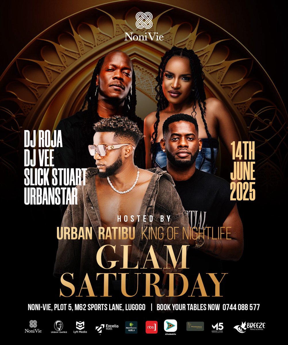 Another big weekend is on the horizon, hosted by the king of nightlife, <a href="/RatibuUrban/">Ratibu Urban.</a> featuring a thrilling line up of deejays. Slide in for #GlamSaturday