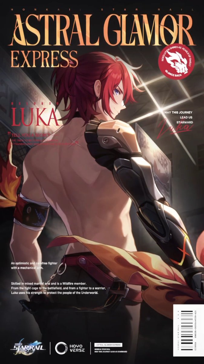 The only complaint I have with Star Rail’s designs is that some things are way too detailed. They need to realize that not every detail is necessary at all, and it may create difficulties for artists. For example, it's much easier to work if you remove Luka's clothes
