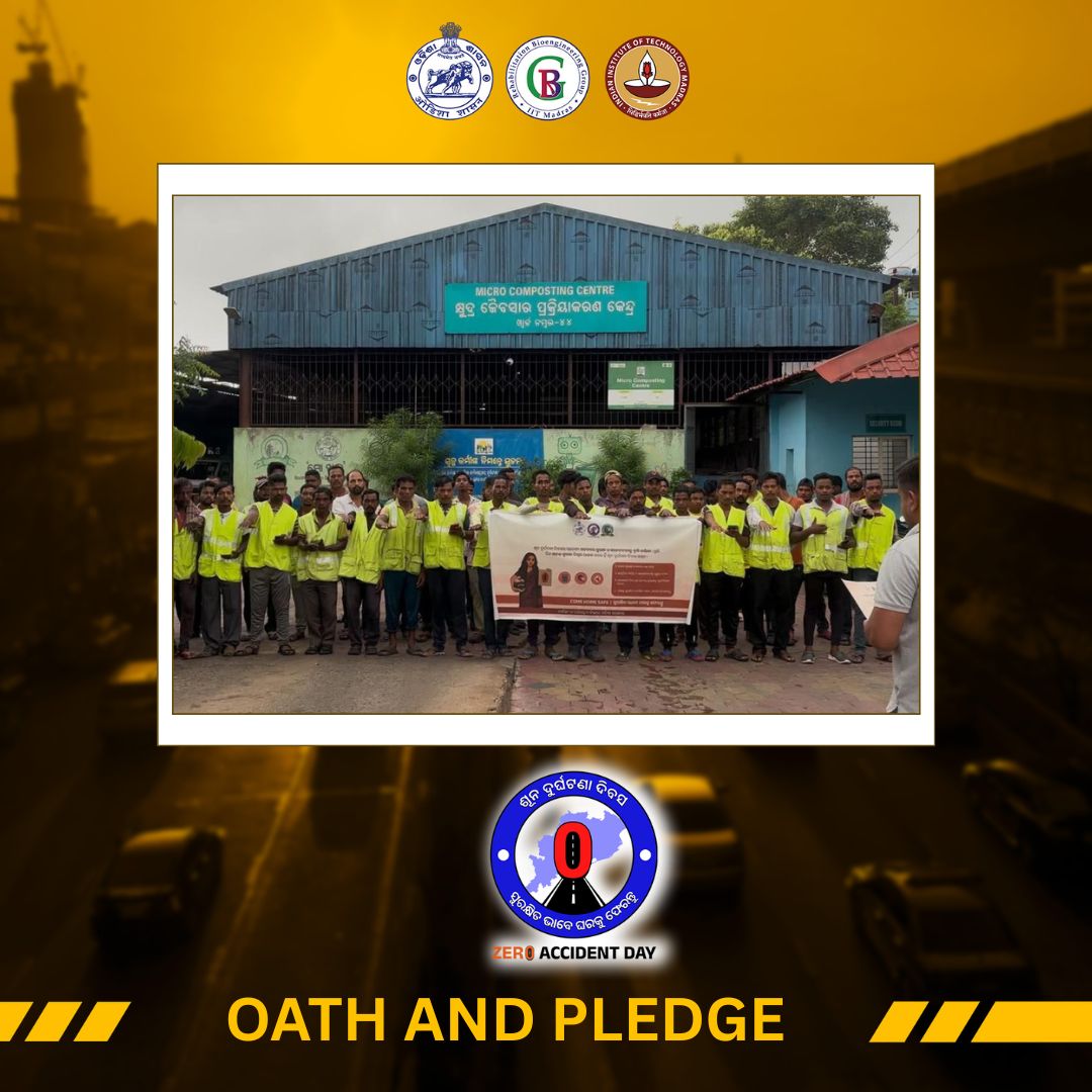 RBG Labs IITM (@rbg_labs_iitm) on Twitter photo As part of the Zero Accident Day campaign, drivers and Safai Karmacharis of BMC came together to take the Road Safety Pledge, reaffirming their commitment to protect not just themselves but everyone who shares the road.
#ComeHomeSafe
<a href="/VBChennai/">Venkatesh B</a> <a href="/CoERS_IITM/">Centre of Excellence for Road Safety, IIT Madras</a> <a href="/STAOdisha/">State Transport Authority, Odisha</a> <a href="/CTOdisha/">ବାଣିଜ୍ୟ ଓ ପରିବହନ ବିଭାଗ । Commerce & Transport</a> As part of the Zero Accident Day campaign, drivers and Safai Karmacharis of BMC came together to take the Road Safety Pledge, reaffirming their commitment to protect not just themselves but everyone who shares the road.
#ComeHomeSafe
<a href="/VBChennai/">Venkatesh B</a> <a href="/CoERS_IITM/">Centre of Excellence for Road Safety, IIT Madras</a> <a href="/STAOdisha/">State Transport Authority, Odisha</a> <a href="/CTOdisha/">ବାଣିଜ୍ୟ ଓ ପରିବହନ ବିଭାଗ । Commerce & Transport</a>