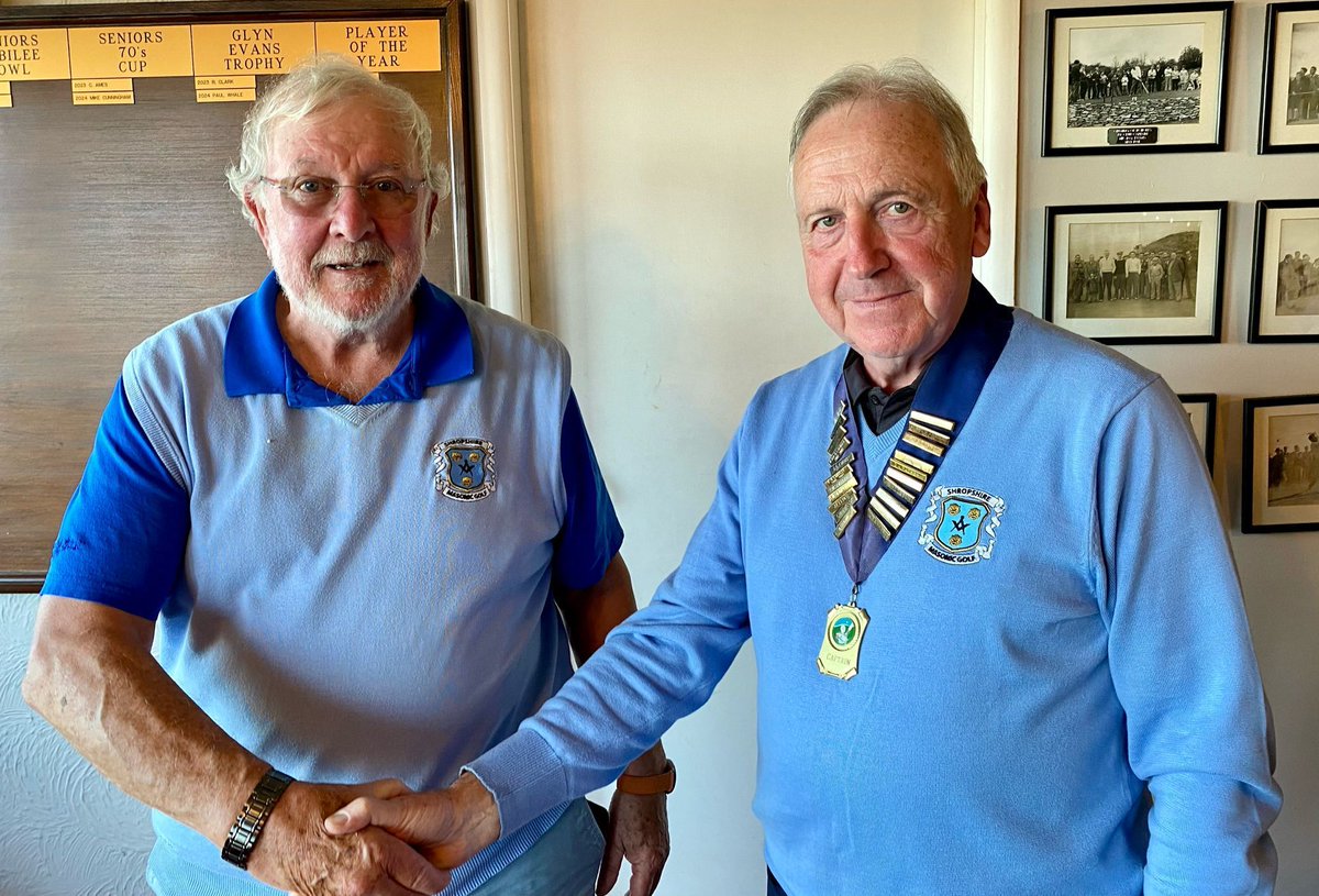 Congratulations to Stephen who recently became captain of the Shropshire Masonic Golf Society. Thanks Jim for your work last year and have a good year Stephen #Freemasons #Freemasonry
