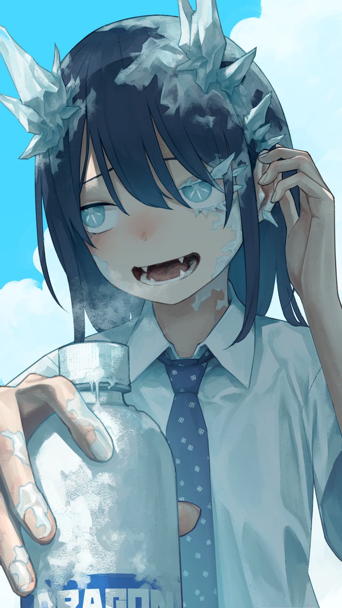 umigame_2000's tweet image. 「ごめん、凍った」
#ルリドラゴン