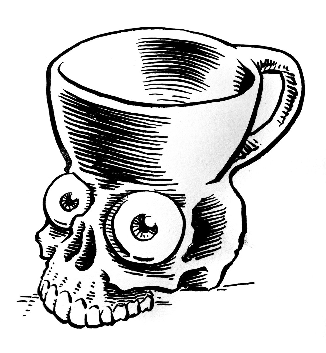 MuchCoffee's tweet image. Another little drawing - ($150) - Ink on bristol paper. etsy.com/listing/187970…