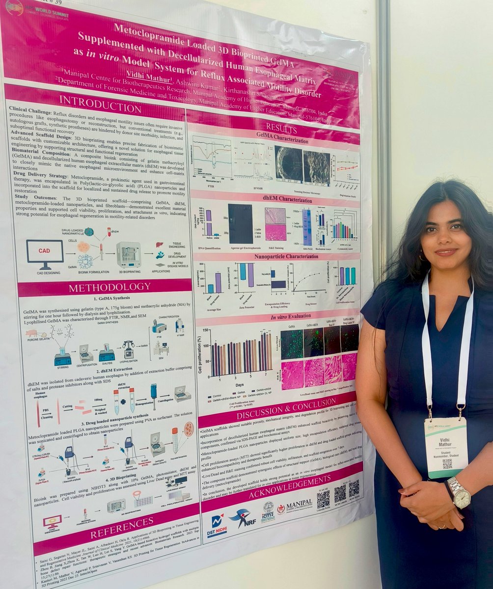 MCBR MAHE (@mahemcbr) on Twitter photo We are delighted to share that Ms. Vidhi Mathur, a Dr. TMA Pai Fellow under the guidance of Dr. S V Kirthanashri, recently represented MCBR at the 4th Microphysiological Systems World Summit, held in Brussels, Belgium, from June 9-13, 2025.
facebook.com/share/p/1De2Ux…
<a href="/MAHE_Manipal/">Manipal Academy of Higher Education</a> We are delighted to share that Ms. Vidhi Mathur, a Dr. TMA Pai Fellow under the guidance of Dr. S V Kirthanashri, recently represented MCBR at the 4th Microphysiological Systems World Summit, held in Brussels, Belgium, from June 9-13, 2025.
facebook.com/share/p/1De2Ux…
<a href="/MAHE_Manipal/">Manipal Academy of Higher Education</a>