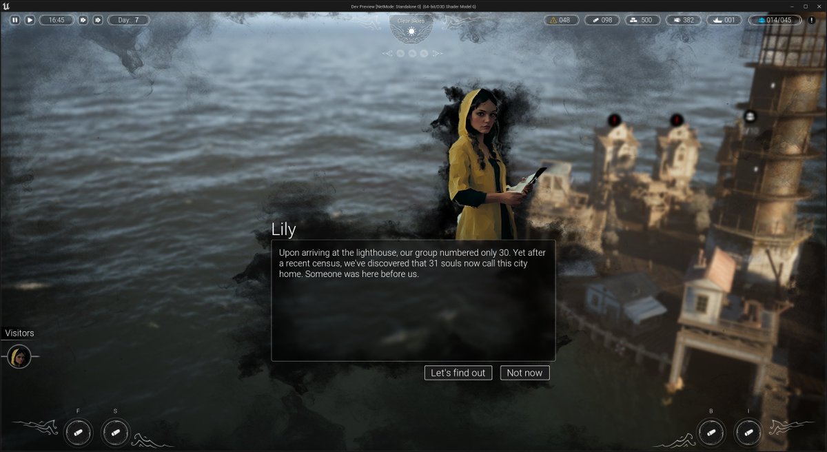 🧭 Looking for  a city-builder with heart and haunting beauty?

🌊 Brave the stormy seas in Drownlight—where survival meets mystery on the edge of the world.

🎮 Add Drownlight to your Steam wishlist now: store.steampowered.com/app/3512480/Dr…

#Drownlight #CityBuilder #IndieGame #SurvivalGame