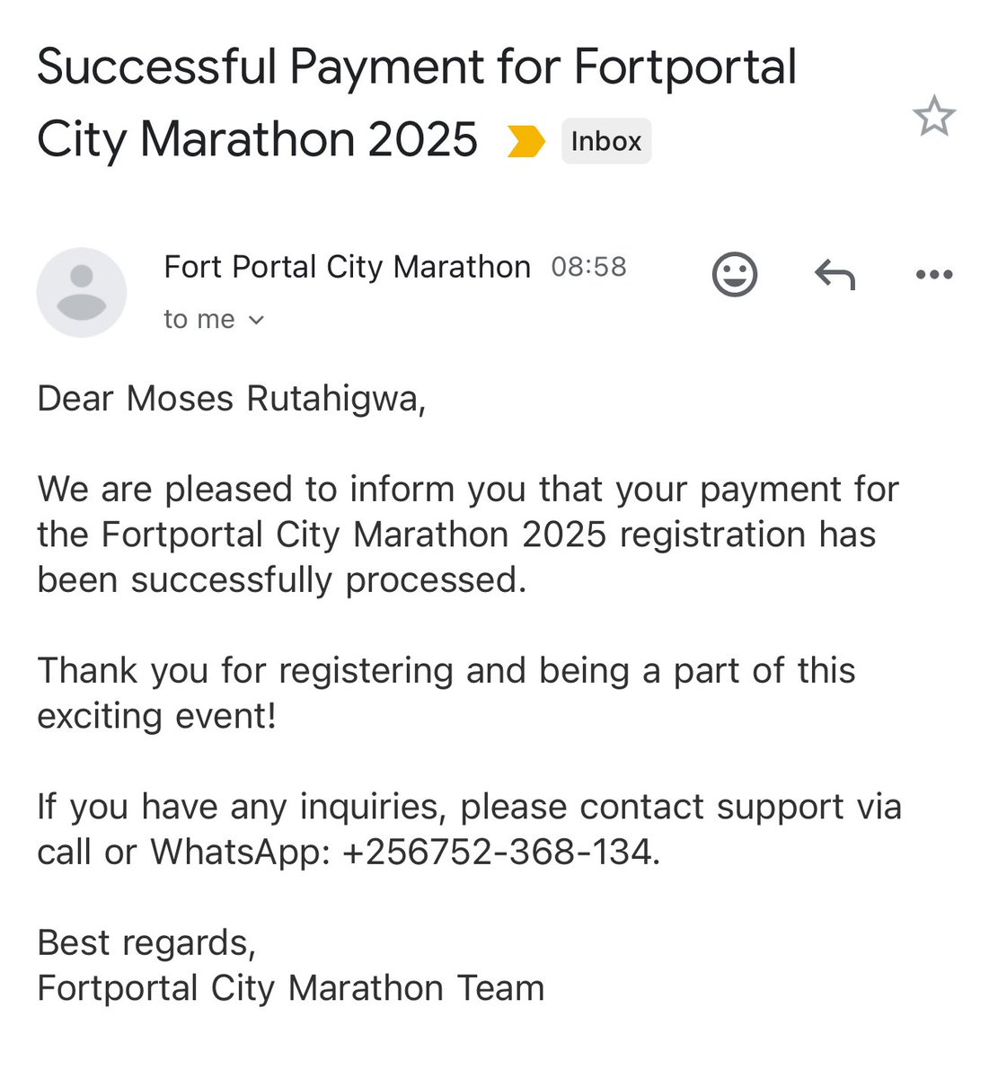 MosesRutahigwa's tweet image. Comrades is over. Next up is @FPcitymarathon—time to run in paradise.

The slot is booked for Saturday, July 19, in #FortPortal, Tooro.

Sign up too here: fortcitymarathon.com/registration/

🏨 Book your stay: fortcitymarathon.com/accomodation/

#FortPortalCityMarathon #ARunInParadise