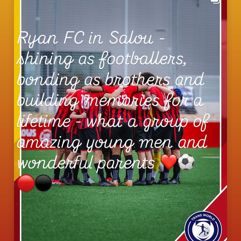 Ryan FC u16 Reds 2025/26 JPL and EJA tweet media