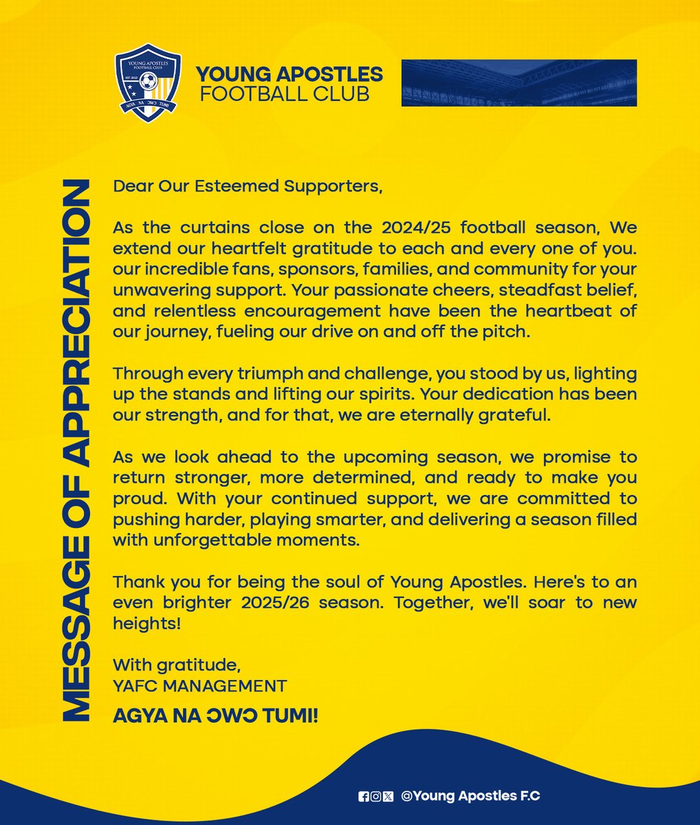 🔵🟡🔵𝓐𝓟𝓟𝓡𝓔𝓒𝓘𝓐𝓣𝓘𝓞𝓝🔵🟡🔵
           Yɛda mo ase Bebree 👏
#AgyaNaƆwɔTumi