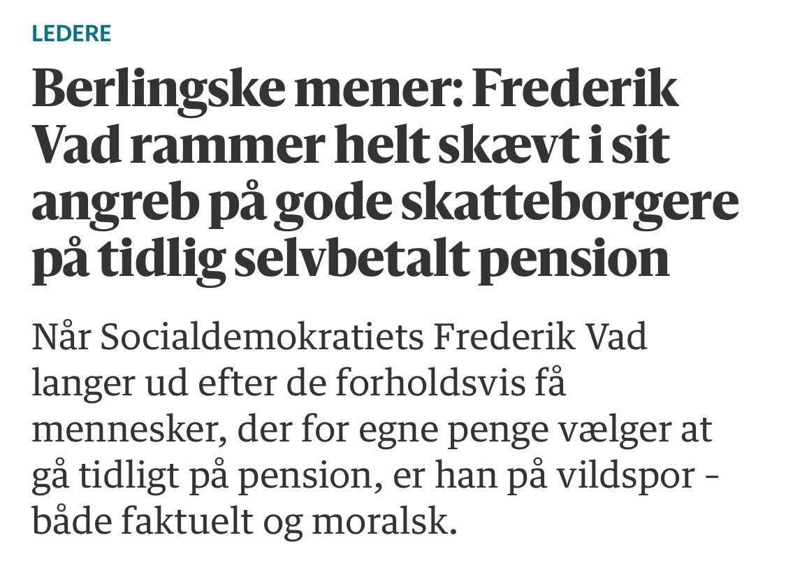 thomasfinn's tweet image. Frederik Vad er blevet provokeret.

Ikke af korruption. Ikke af inkompetence. Ikke af politikere, der hæver pension før alle andre og aldrig har skruet en skrue i privat regi.

Nej. Han er provokeret over mennesker, der har arbejdet, sparet op, betalt skat i bunker - og så vælger…