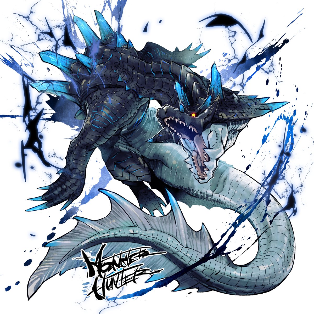 【冥帝の光儀】
#ラギア #モンハン #希少種

#skeb リクエストありがとうございます⚡️