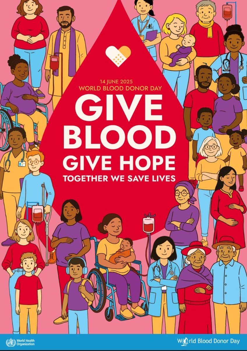 karamagih's tweet image. Healthy?
Above 50kg?
Between 18–65 years old?
Normal blood pressure, pulse & haemoglobin levels?
You can be a hero today.
It's #BloodDonorDay🩸.
Donate blood to save up to 3 lives in emergencies, surgeries, cancer care, trauma, and childbirth. 🫶🏾
More ➡️bit.ly/4kXZ3VT