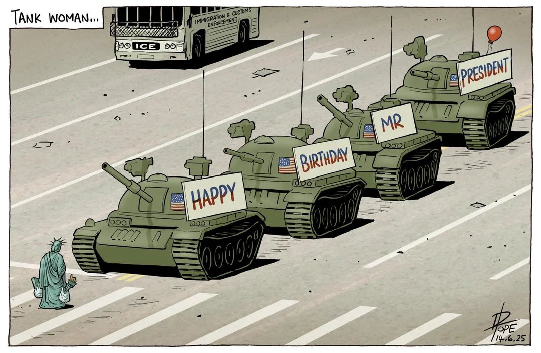 Draft-dodging cowards who call our fallen heroes "suckers and losers" don't deserve military parades, especially on the taxpayer dime.

Pray for LIGHTNING to cancel that shit. 🌩️⚡️🌩️