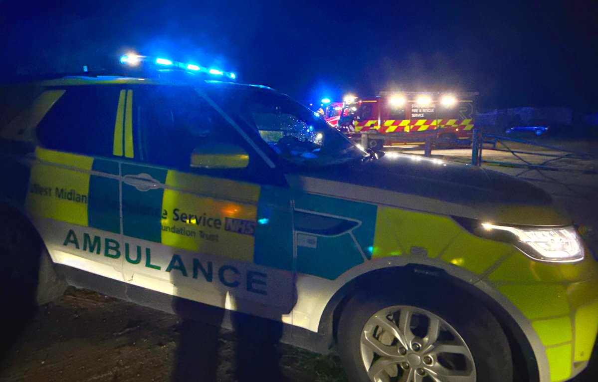 Market Drayton (@sfrs_mdrayton) on Twitter photo Mobilised at 23:01 Friday π with pump from Newcastle <a href="/StaffsFire/">Staffordshire Fire and Rescue Service</a> π to RTC person trapped, car in collision with a barn π₯ Thankfully male driver out of car π Transported by <a href="/OFFICIALWMAS/">West Midlands Ambulance Service #HelpUsHelpYou</a> to hospital for treatment π Car and barn made safe π οΈ <a href="/StaffsPolice/">Staffordshire Police</a> on scene π Mobilised at 23:01 Friday π with pump from Newcastle <a href="/StaffsFire/">Staffordshire Fire and Rescue Service</a> π to RTC person trapped, car in collision with a barn π₯ Thankfully male driver out of car π Transported by <a href="/OFFICIALWMAS/">West Midlands Ambulance Service #HelpUsHelpYou</a> to hospital for treatment π Car and barn made safe π οΈ <a href="/StaffsPolice/">Staffordshire Police</a> on scene π