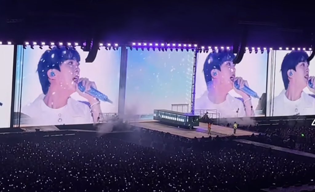 THEKOOISH's tweet photo. No one noticed but they even added train on spring day performance that means we have arrived at the destination 🙃 https://t.co/38iwXkoWVW