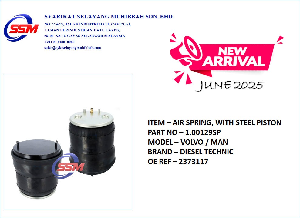 ssm_spareparts's tweet image. 📦 June Update: New Stock In!
More new parts just arrived–by Diesel Technic!
📩 DM us for the PDF catalogue
🎥 Full video drops end of month
🎊 40th Anniversary Campaign still on!
✅ No Fakes. No Gimmicks. Just Quality.
📞 03-6188 0066
#TruckParts #DieselTechnic