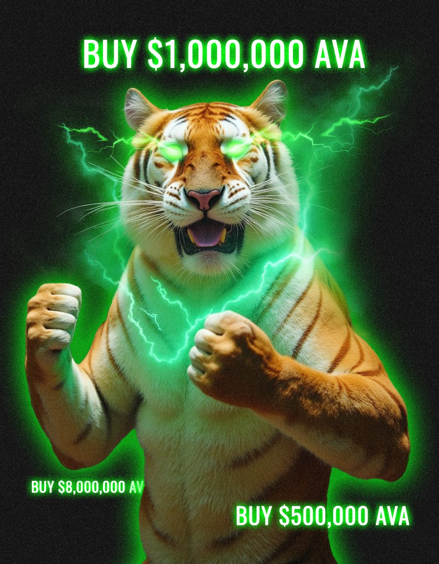 When someone adopting $AVA 🐯✨

 $AVA feel like : 👇