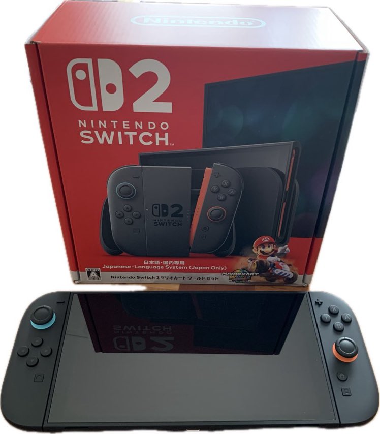 kitanomisoya's tweet photo. Switch 2とうとう我が家に来た！ダメ元で抽選応募したら1回目で当たった。倍率低かったのかな？？ https://t.co/QiNmDfUfaU