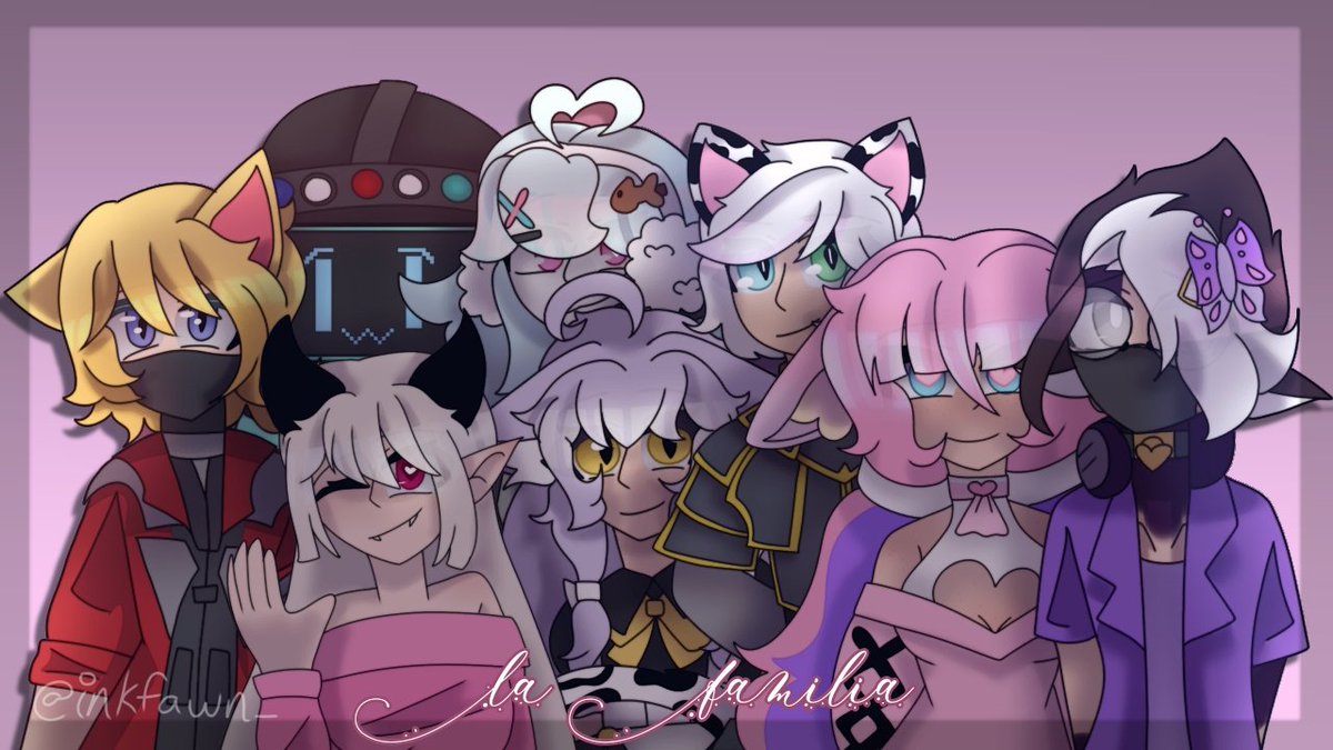 rosey_dust's tweet photo. La Familia ♡

Featuring @DanteAlmandine @AuroraAquam @RiniiBuniiVT @chuuketsuki @AnaMASTERSNIPER @BrockJackCh @FerrisVonAstrea https://t.co/JldibfIKfx